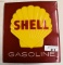 Shell Gasoline plastic signs, cracked,