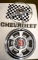 Pontiac steering wheel center, Chevrolet emblem,