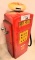 Red Star gas pump phone, top broken, 20