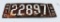 Ohio 1910 porcelain license plate
