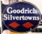Goodrich Silvertowns flange sign, porcelain