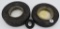 (2) Advertising tire ashtrays- Seiberling,