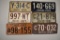 (6) Ohio license plates- 1930, 1931, 1932, 1933