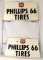 (2) Phillips 66 tire displays
