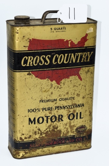 Cross Country 5 qt oil can