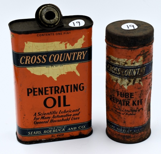 Cross Country penetrating & tube repair oil cans