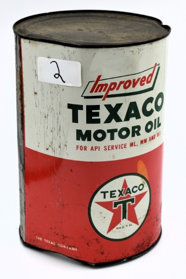 Texaco 5 qt. oil can