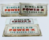 (4) Sinclair Power-X pump glass inserts