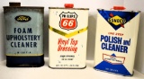 Phillips 66 Vinyl top dressing can, Sunoco Polish