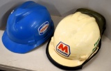 2 Refinery hard hats- Sohio and Marathan,