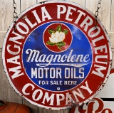 Magnolene Motor Oils double sided advertising