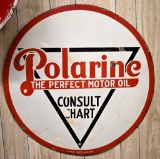 Polarine Motor Oil advertising sign, porcelain 42