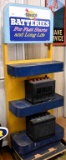 Sunoco Battery display with Autolite and Delco