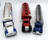 3 Oil tanker trucks- Sunoco Ultra 94, Texaco,