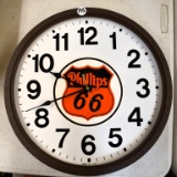 Phillips 66 clock, added decal