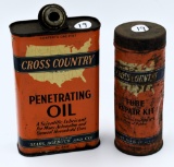 Cross Country penetrating & tube repair oil cans