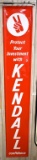 Kendall oil embossed sign, self framed, 71