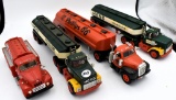 (4) oil tanker trucks, 2-Hess, Phillips 66