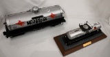 2 Railroad oil tanker cars- Mobilgas 