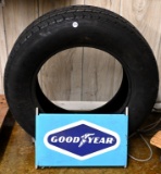 Goodyear tire display with tire