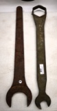 2 large wrenches