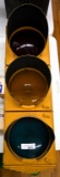 Stoplight, red lens broken