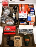 3 boxes of auto parts- air filter, solenoids,