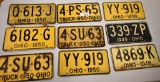 1940's and 1950's license plates