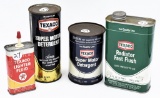 (2) Texaco super motor detergent cans (full),
