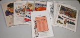 Gas and oil advertising cut outs from magazine