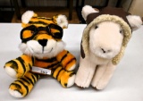Tiger and goat stuffed animal
