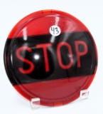 Glass Keystone stop lens, 6 1/2