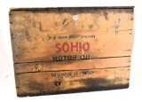 Sohio motor oil advertising box