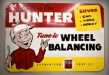Hunter wheel balancing sign, 39