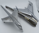 (3) Hood ornaments- Pontiac, Chevy Belair,