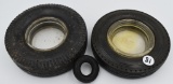 (2) Advertising tire ashtrays- Seiberling,