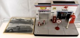 Mobilgas service station display & photo of
