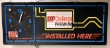 AP Challenge muffler lighted clock/sign