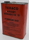 Texaco aircraft hydraulic oil 1 gallon can