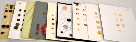 9 Cards wooden, hand painted faces, and others
