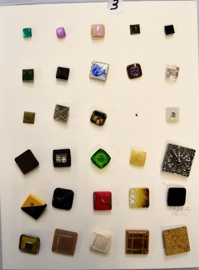 1 Card of squares- mixed materials