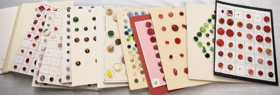 15 Cards misc. vintage glass