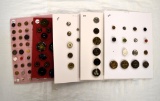 5 Cards leafs, wood, plastic, dragons,