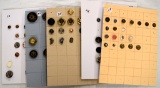5 Cards cameos, portraits, female heads in asst