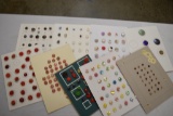 9 Cards lacy glass, Victorian glasss, vintage