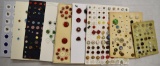 9 Cards vintage colored glass