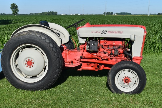 Ford 841 Powermaster runs great; 13.6-28 Turf Tire