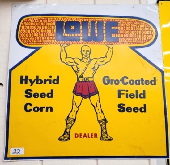 Lowe Hybrid seed dealer sign