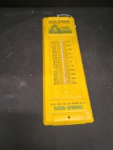Jack Staudt Tractor Sales Yellow Metal Thermometer