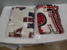 Farmall Tractor Throw Blankets, 1 Unopened